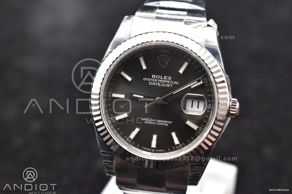 Oyster Dial 624 on VS Edition Grey VSF Bracelet QuickDry 41 SS DateJust 1:1 Best 126334 904L 0104